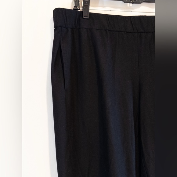 Eileen Fisher Black Stretch Pull-On Cropped Pants with Pockets - XL - Picture 2 of 3